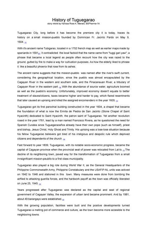 GEC107 History of Tuguegarao .